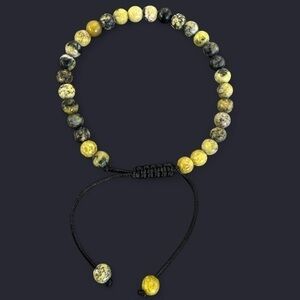 Serpentine Adjustable Gemstone Bead Bracelet 6mm